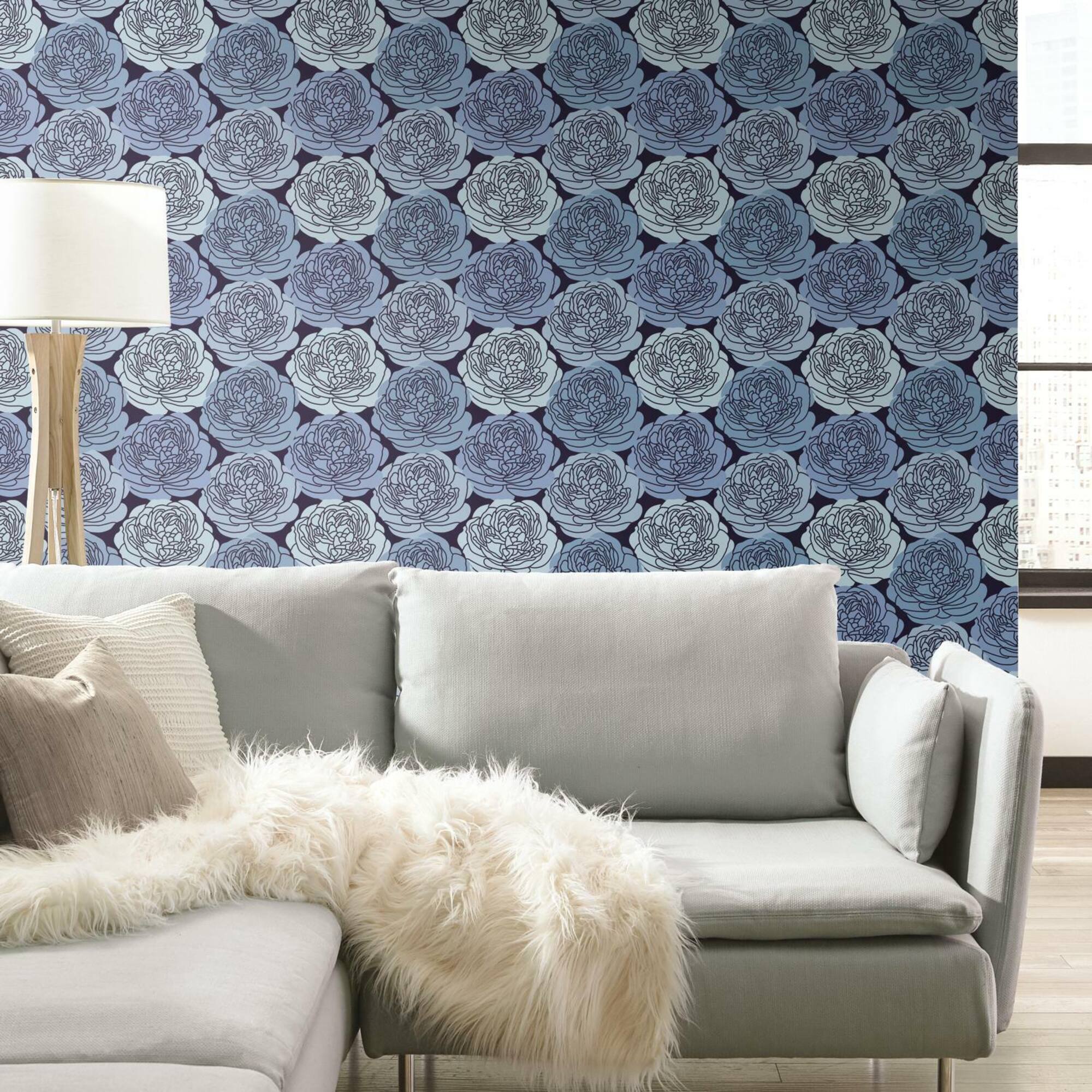 RoomMates Bed of Roses Peel & Stick Wallpaper